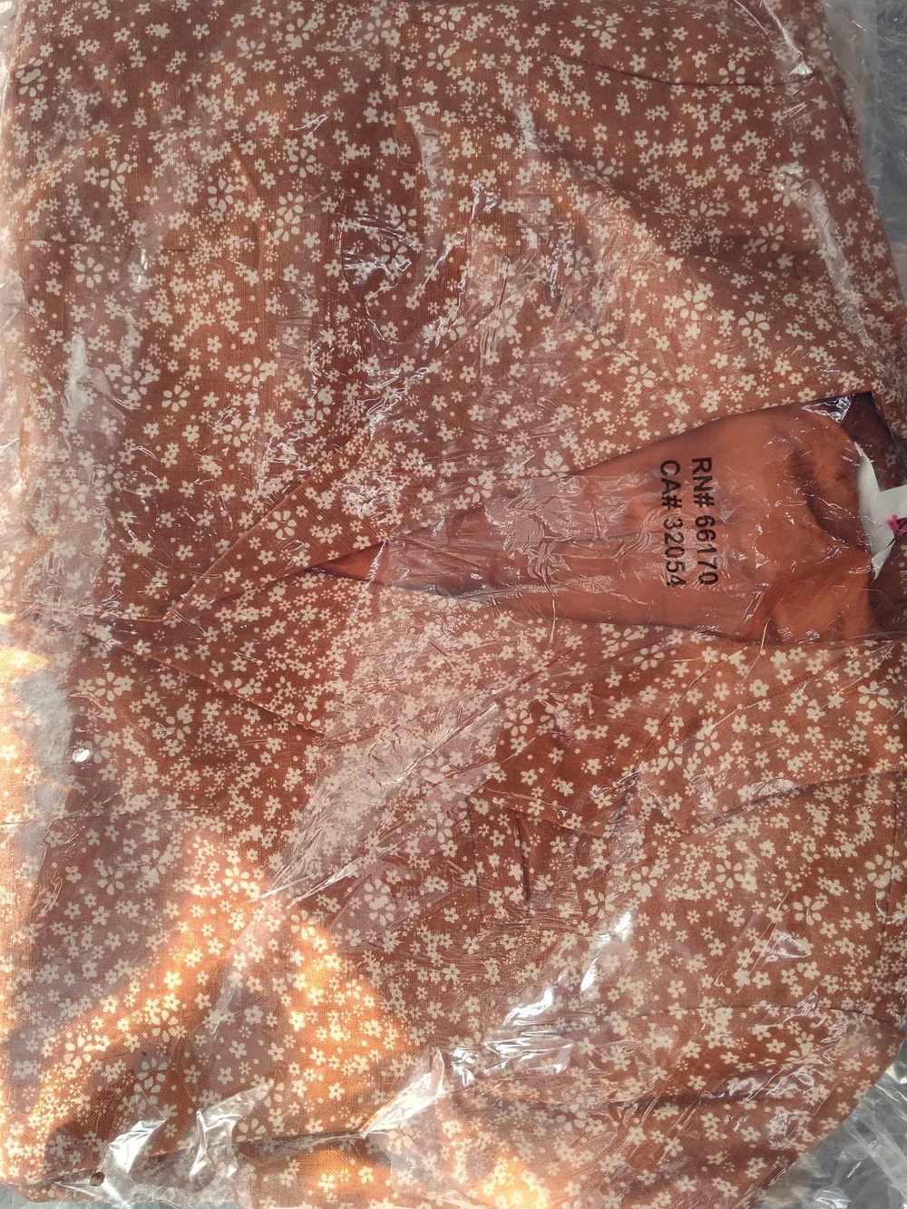 Free People Rust Brown Maggie Floral Blazer Pants Toffee Combo